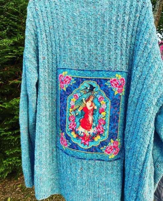 Pull Turquoise — laine Donegal Lang